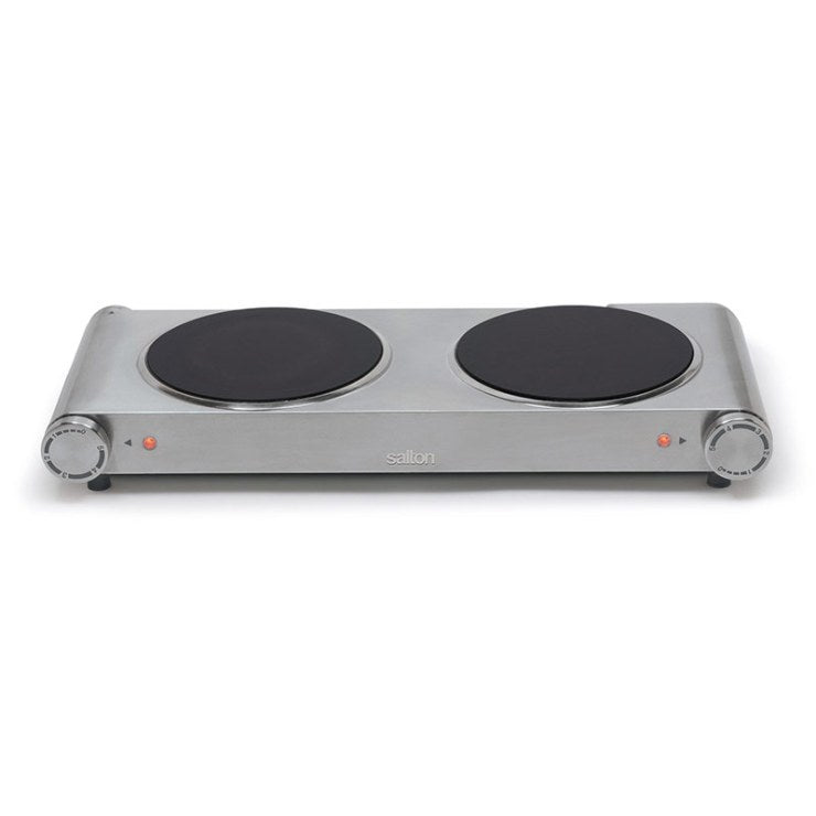 Portable 2 burner electric cooktop best sale