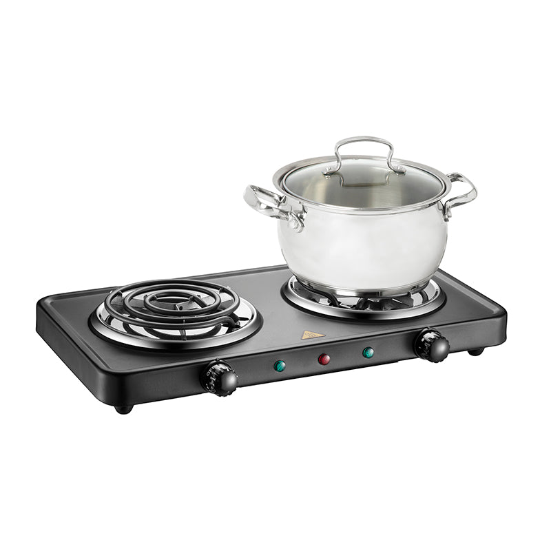 Salton Portable Cooktop Double Black