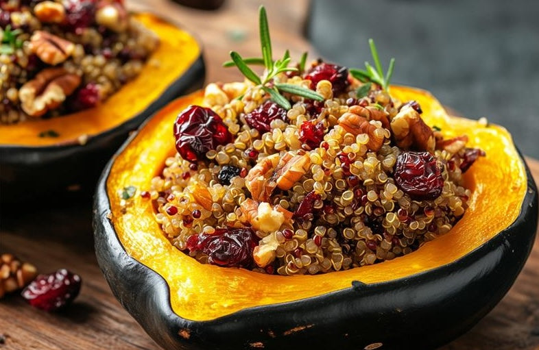 Get ready to wow your taste buds with this Stuffed Acorn Squash recipe using the Salton Flip and Cook 3-in-1 Air Fryer, Grill & Dehydrator!