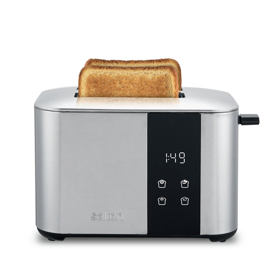 Salton Stainless Steel Digital Countdown Toaster – 2 Slice