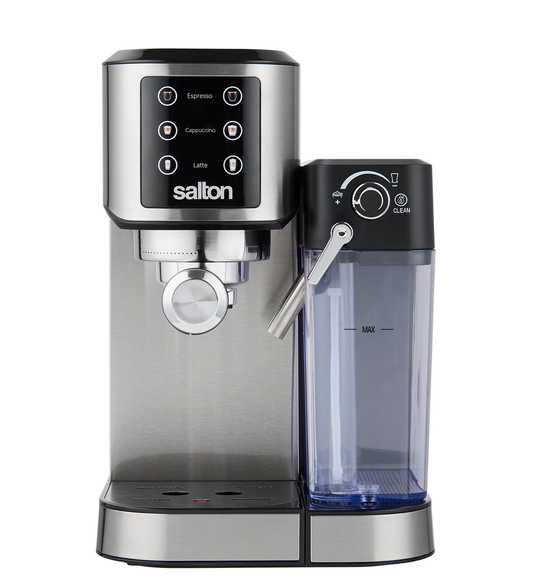 Salton Barista+ 3-in-1 Espresso, Cappuccino & Latte Machine with Milk Removable Container