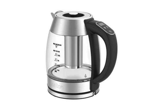 Salton Variable Temperature Touch Control Kettle 1.7 L with Removable Tea Steeper