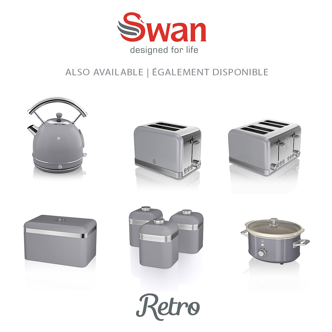 Swan Retro Set of 3 Cannisters