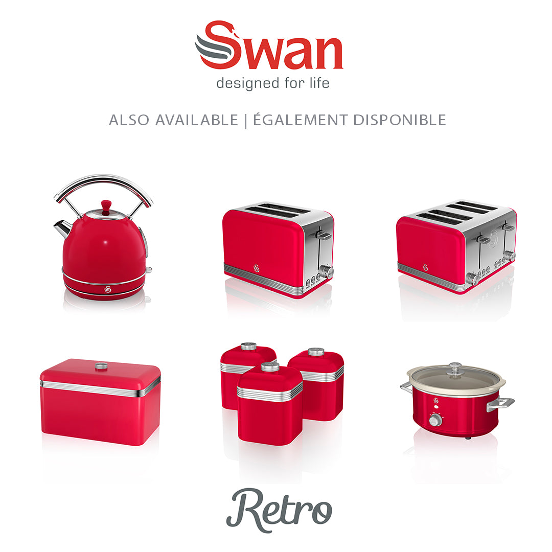 Swan Retro Set of 3 Cannisters