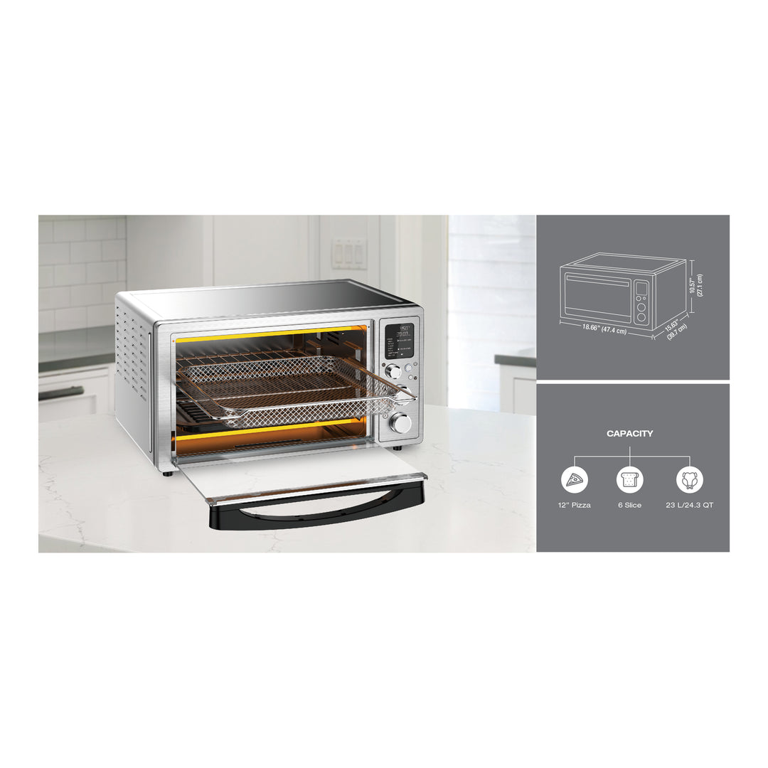 Salton ConvectiFry Digital Convection Toaster Oven with Air Fry - 23 L/ 24 QT