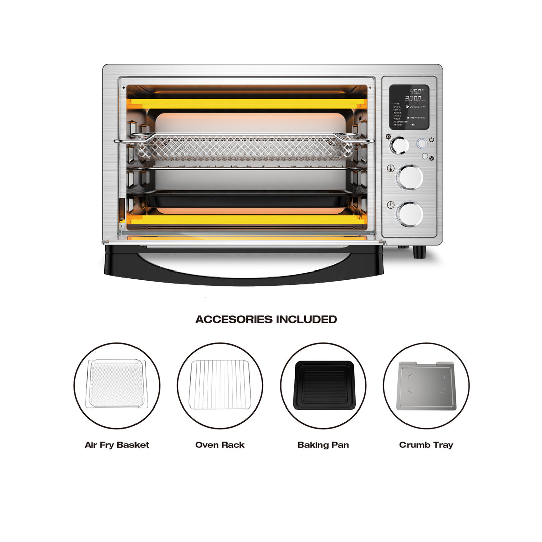 Salton ConvectiFry Digital Convection Toaster Oven with Air Fry - 23 L/ 24 QT