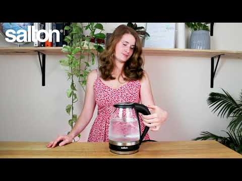 Bouilloire électrique en verre compacte sans fil Salton